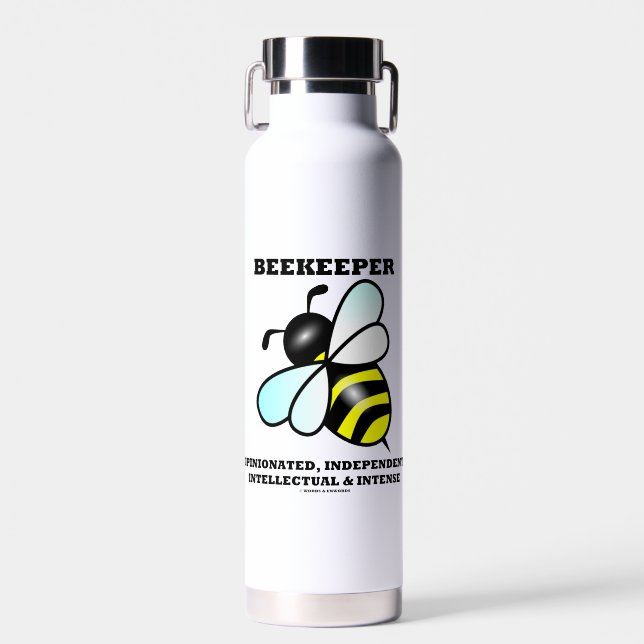 Beekeeper Opinionated Independant Intellectual Water Bottle (Front)