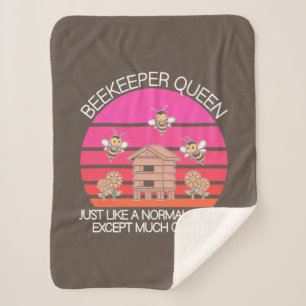 Beekeeper Queen Sherpa Blanket