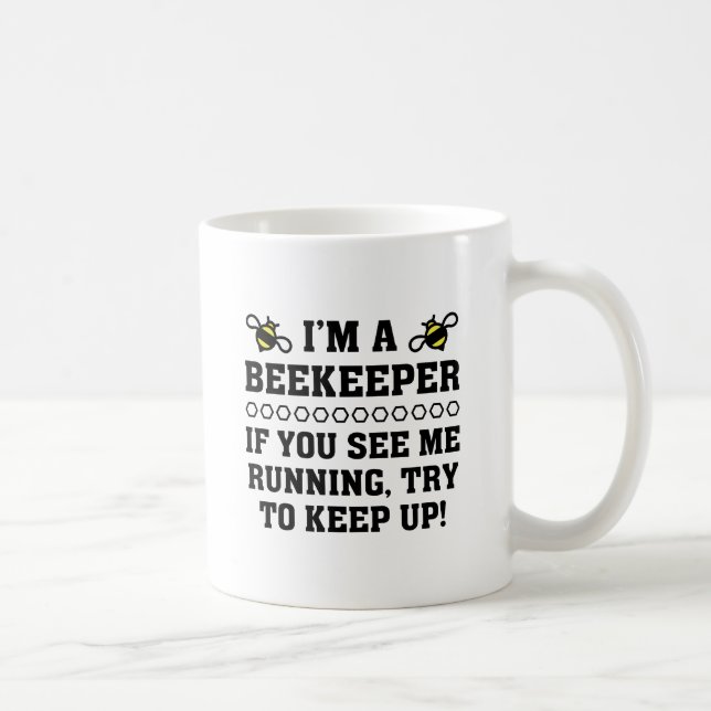 Beekeeper Running Coffee Mug (Right)