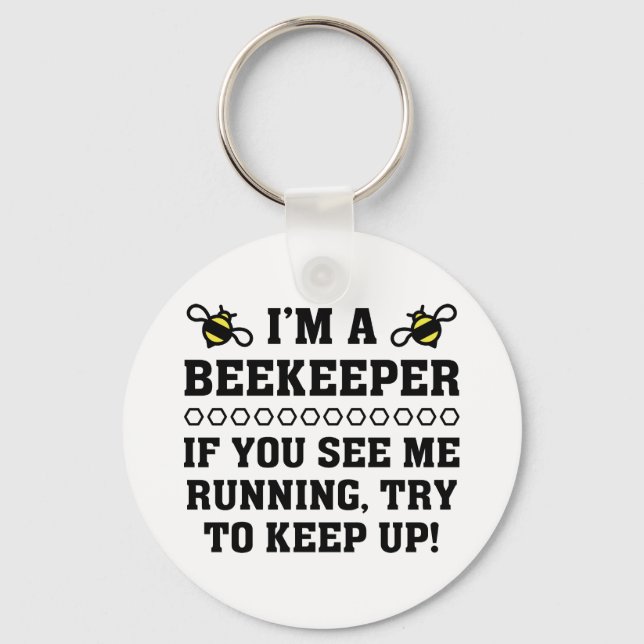 Beekeeper Running Key Ring (Front)