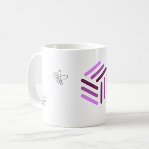 Beekeeper’s White Mug with Purple Logo