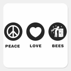 Beekeeper Square Sticker