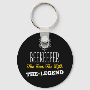 Beekeeper the man, the myth, the legend key ring