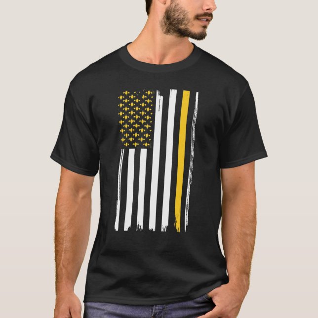 Beekeeper US Flag Apiarist Beekeeping_3 T-Shirt (Front)
