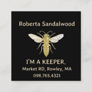 Beekeeper's I'M A KEEPER Queen Bee Business Card 