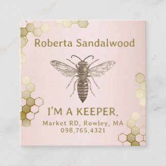 Beekeeper's I'M A KEEPER Queen Bee Business Card