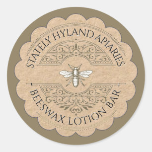 Beekeeper's Vintage Lotion Bar Product Label