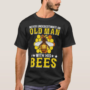 Beekeeping An Old Man With His Bees Beekeeper T-Shirt