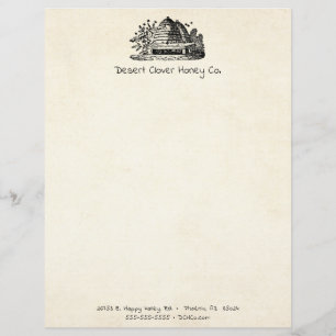Beekeeping Apiary Fresh Honey Cream Stationery