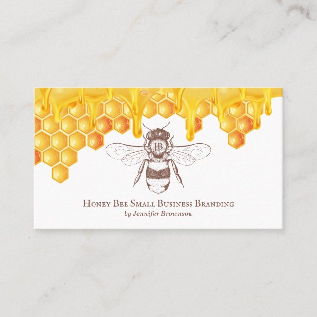 Beekeeping Apiary Honey Farm Business Card (Front)