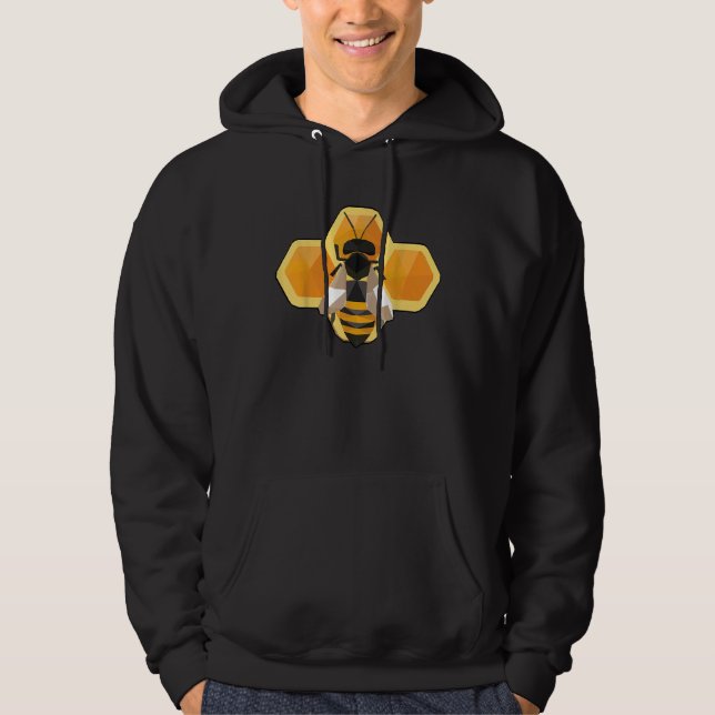Beekeeping Bee King Of The Hive Hoodie (Front)