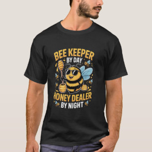 Beekeeping Bees Funny Beekeeper Honey Dealer Bee L T-Shirt