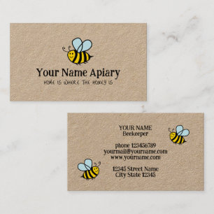 Beekeeping business card template for apiary