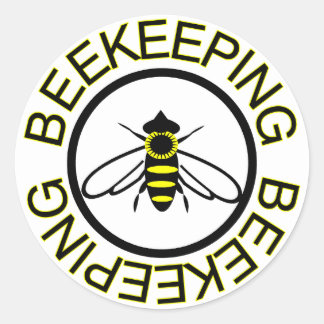 Beekeeping Classic Round Sticker