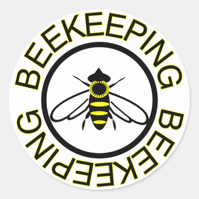 Beekeeping Classic Round Sticker (Front)