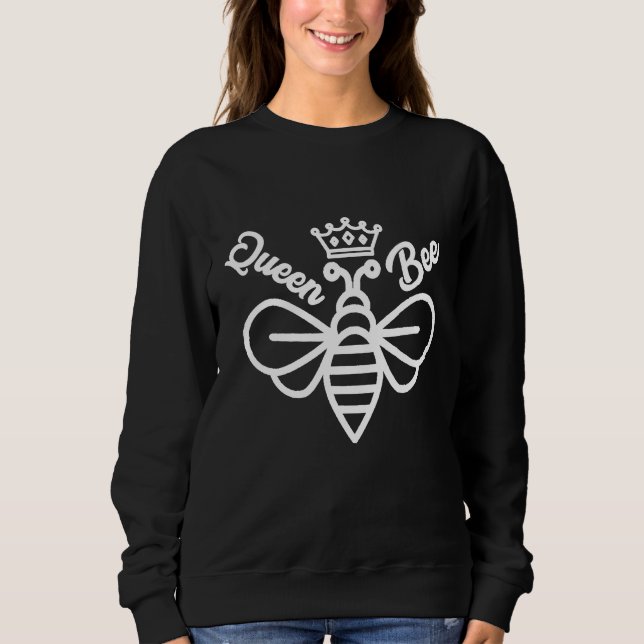 Beekeeping Crown Queen Bee Sweatshirt (Front)