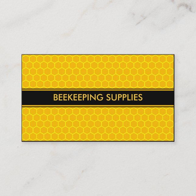 BEEKEEPING HONEY BEE SUPPLIES BUSINESS CARD (Front)