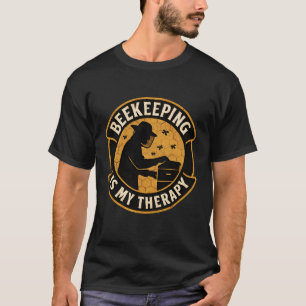 Beekeeping Is My Therapy Hobby Art T-Shirt