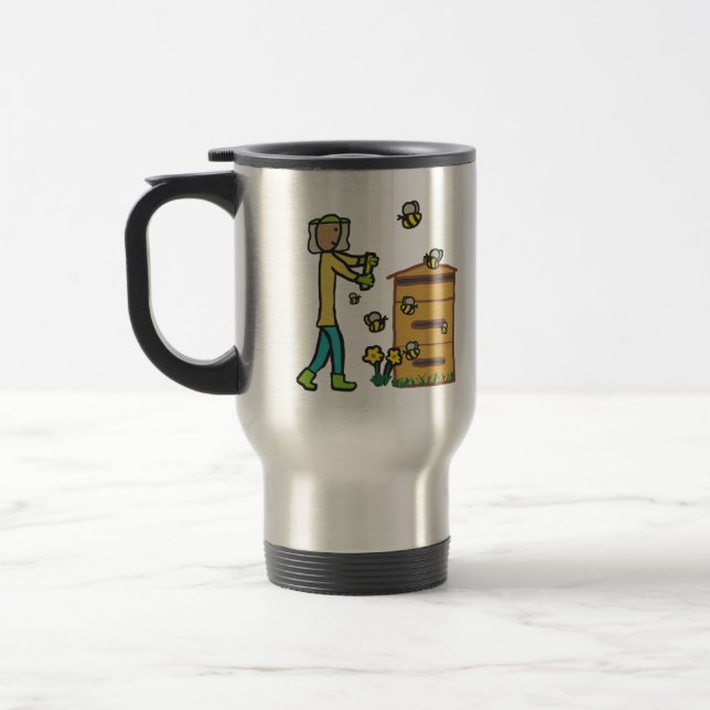 Beekeeping Travel Mug (Left)