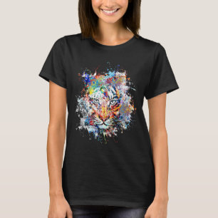 Beelegant Heated Tiger Watercolor  Tiger T-Shirt