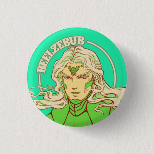 Beelzebub 3 Cm Round Badge (Front)