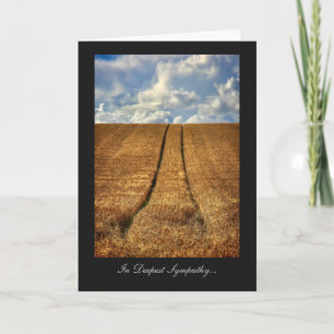 Been and Gone wheat field, In Deepest Sympathy Card