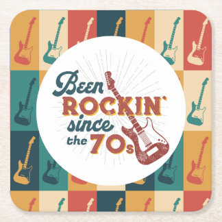 Been Rocking Since customisable paper coaster