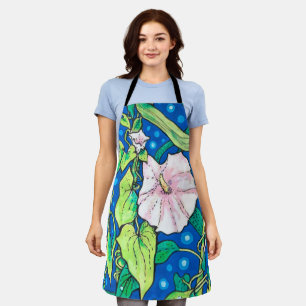 Beendweed Reed Summer Wildflowers Floral Painting Apron