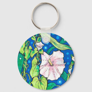 Beendweed Reed Summer Wildflowers Floral Painting  Key Ring
