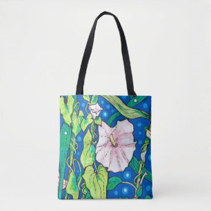Beendweed Reed Summer Wildflowers Floral Painting  Tote Bag