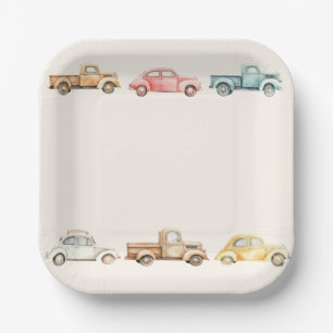 Beep Beep Beep Vintage Car Truck Plate