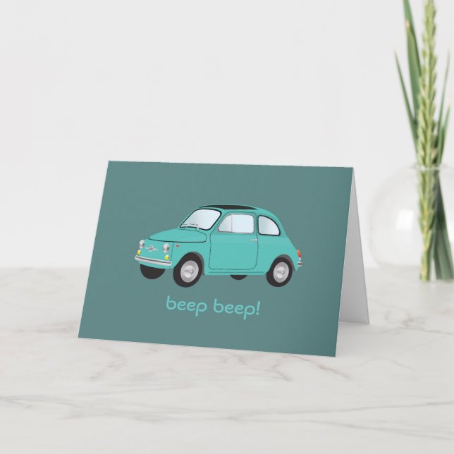 Beep Beep! Birthday Card (Front)