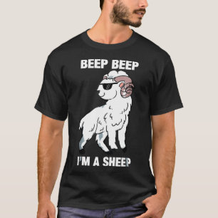 Beep Beep I'm A Sheep Funny Animal T-Shirt