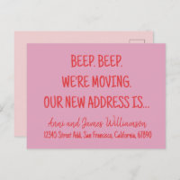 Beep. Beep. We’re Moving. Our new address moving