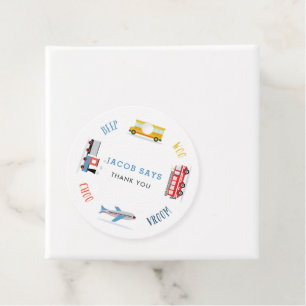Beep Choo Vroom Woo Airplane2 birthday party Favour Tags