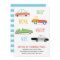 Beep Honk Woo Kid's birthday party Invitation