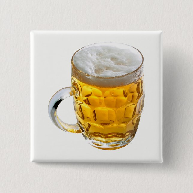 Beer 15 Cm Square Badge (Front)