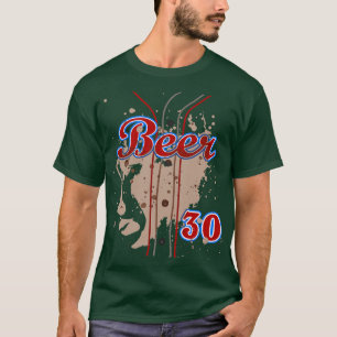 BEER 30 Beer Drinker Halloween Costume Tailgate Pa T-Shirt