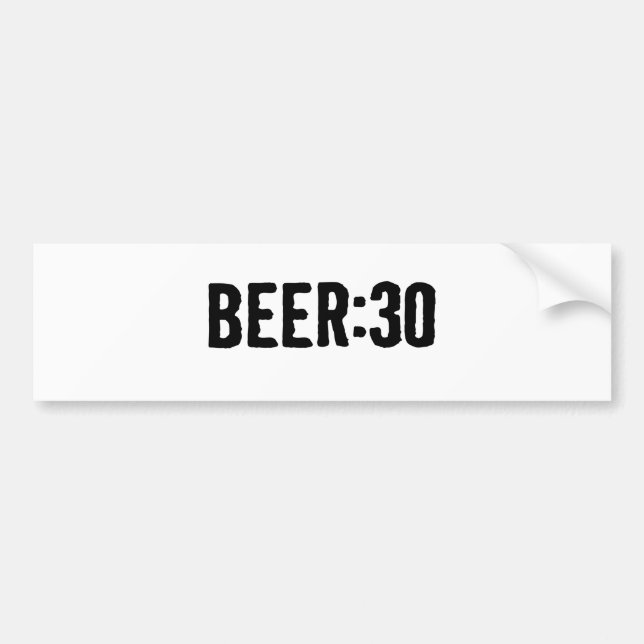 Beer : 30 bumper sticker (Front)