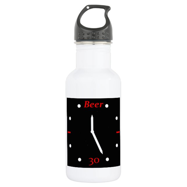 BEER 30 - Clock 532 Ml Water Bottle (Front)