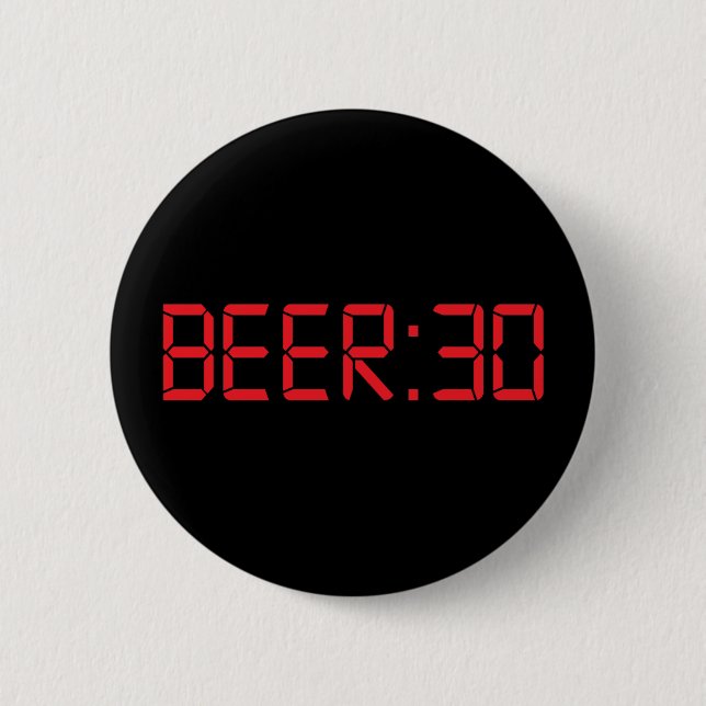 Beer 30 Thirty Irish 6 Cm Round Badge (Front)