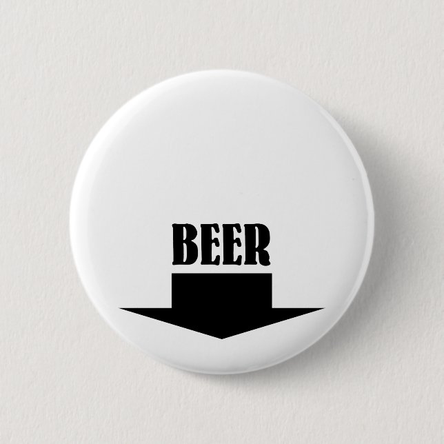 Beer 6 Cm Round Badge (Front)
