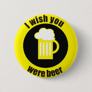 beer 6 cm round badge