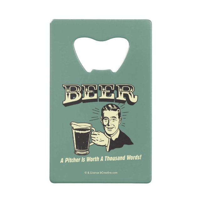 Beer: A Pitcher Is Worth 1000 Words (Front)
