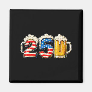 Beer Aamerican Flag 4th Of July Men Women America Magnet