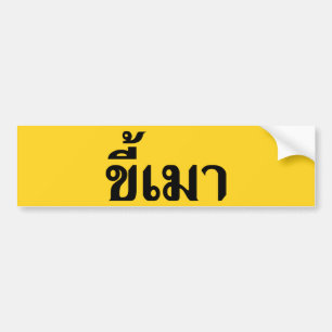 Beer Addict ☆ Kee Mao in Thai Language ☆ Bumper Sticker