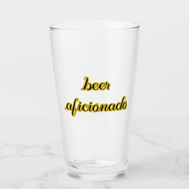 Beer Aficionado Glass (Front)