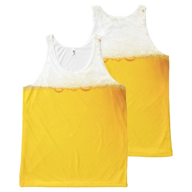 Beer All-Over Print Tank Top (Front and Back)