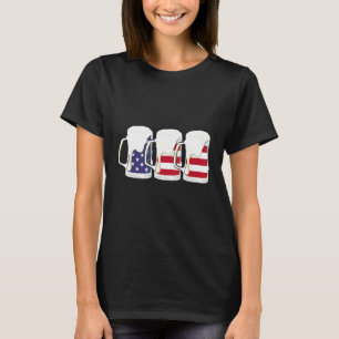 Beer American Flag 4th Of July Men Women Merica U T-Shirt