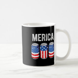 Beer American Flag 4th Of July Merica Usa Men Wome Coffee Mug